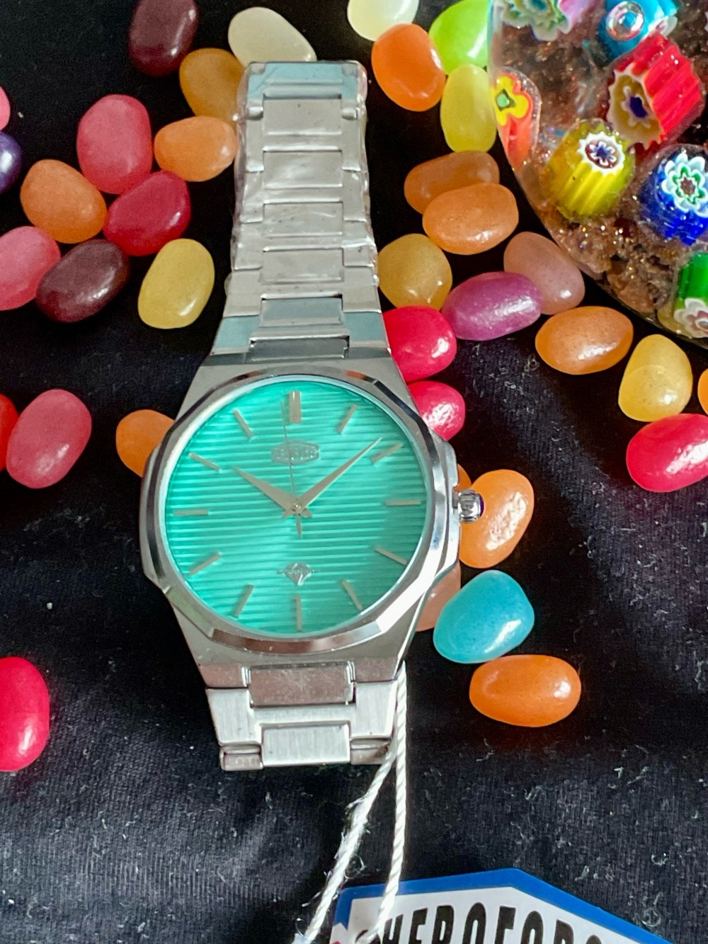 NIB Handsome Teal Blue S/S PRX Style Heroforce Watch + Tool
